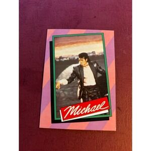 Vintage 1980s Michael Jackson Music Card 1984 Billie Jean Thriller Beat it